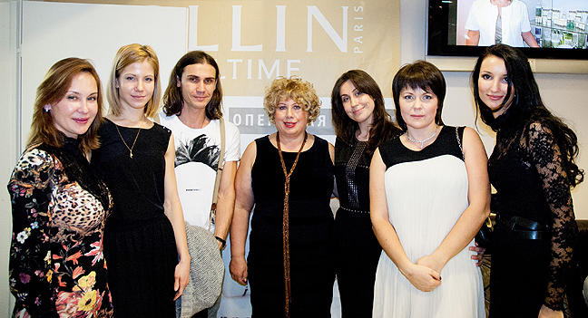 Семенова Марина Марксовна (в центре) с косметологами, работающими на марке COLLIN Paris RESULTIME