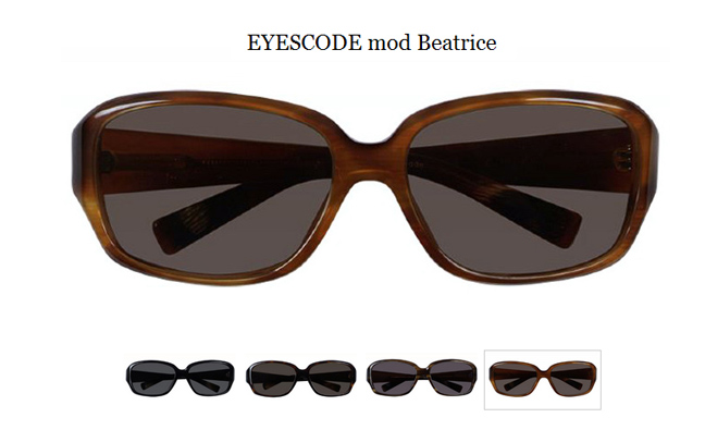 примеры из новой коллекции солнцезащитных очков EYESCODE - Beatrice